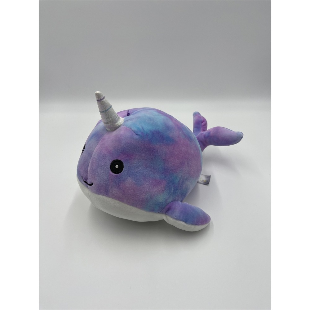 Squishmallows Hallie Narwhal Tie Dye Plush 8 inch